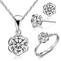 Mode Herz Schmuck Set 925 Sterling Silber